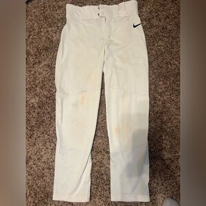 Boys Nike White Baseball Pants